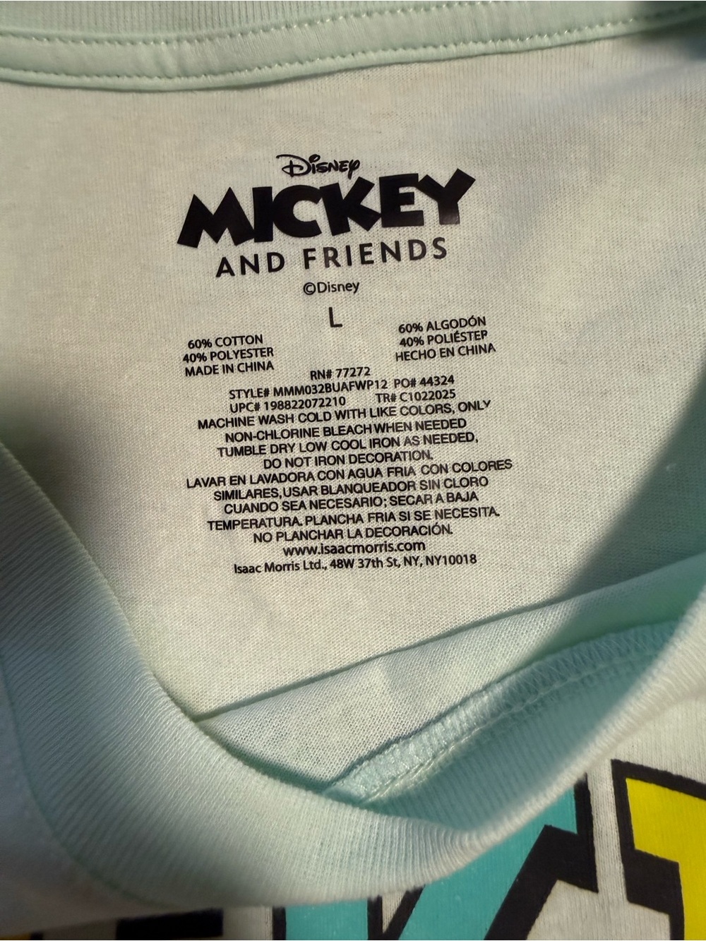 Disney Mickey Mouse & Friends T-Shirt Size Large - Picture 3 of 6